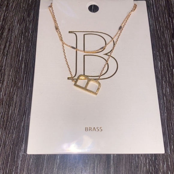 Gold Initial Pendant Necklace - Picture 1 of 1